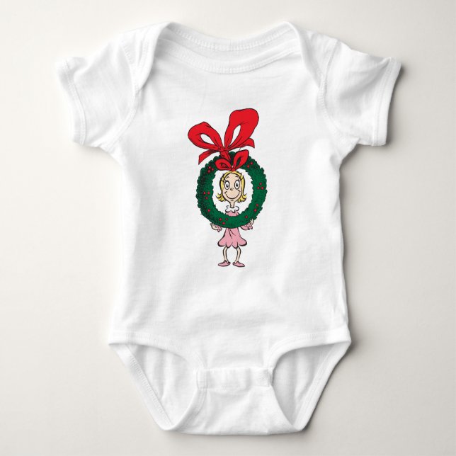 Dr. Seuss | Cindy-Lou Who - Krans T Shirt (Framsida)