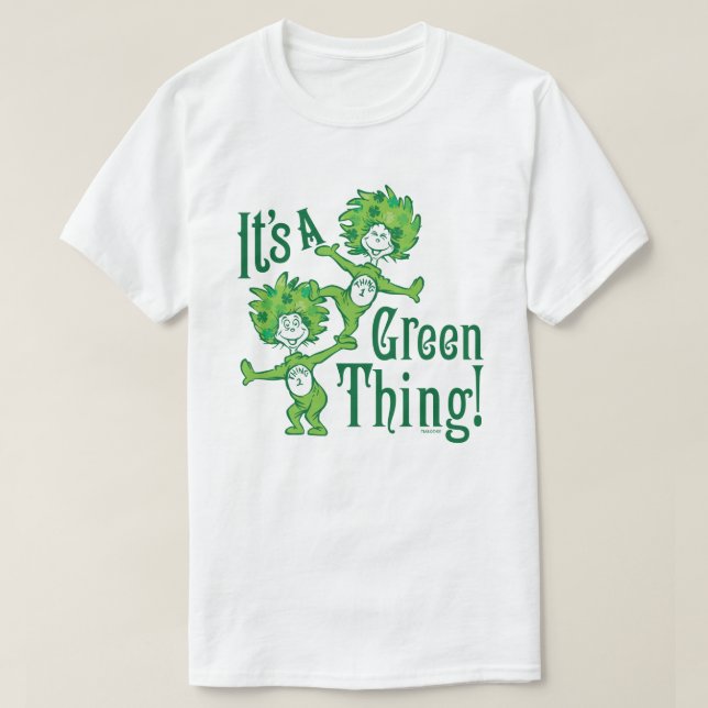 Dr. Seuss | Det är en grön sak! Tee (Design framsida)