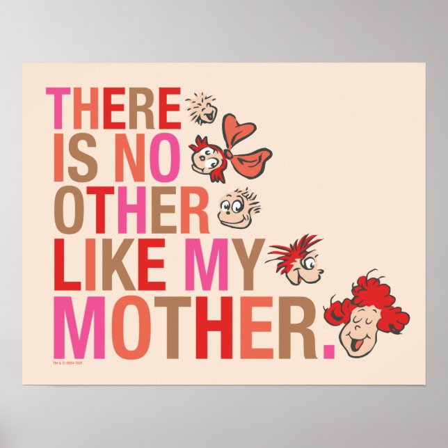 Dr. Seuss | Det finns ingen annan som min mamma Poster (Framsidan)