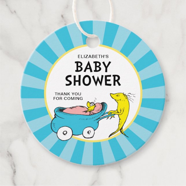 Dr Seuss | En fisk - Barnskötare Gåvor Etiketter (Framsida)