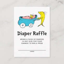 Dr Seuss | En fisk - Boy Baby Diaper Raffle Tilläggskort