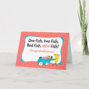 Dr. Seuss En fisk - Grattis lilla flicka Kort