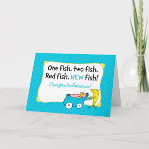Dr. Seuss En fisk - Grattis till pojken Kort