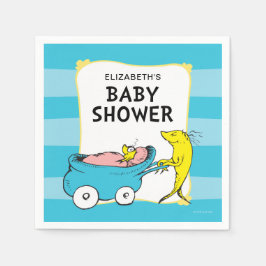 Dr. Seuss | En fisk - Pojk Babyshower Pappersservett