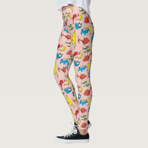 Dr. Seuss En fisk två fisk mönster Leggings