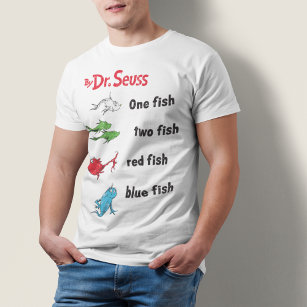 Dr Seuss   En fisk två-fisk - Vintage T-shirt