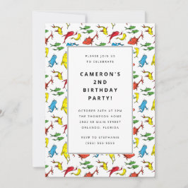 Dr Seuss - en fisk, två fiskar | BARNS FÖDELSEDAG Inbjudningar