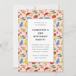 Dr Seuss - en fisk, två fiskar | BARNS FÖDELSEDAG Inbjudningar