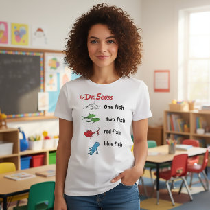 Dr Seuss En fisk två - Vintage T Shirt