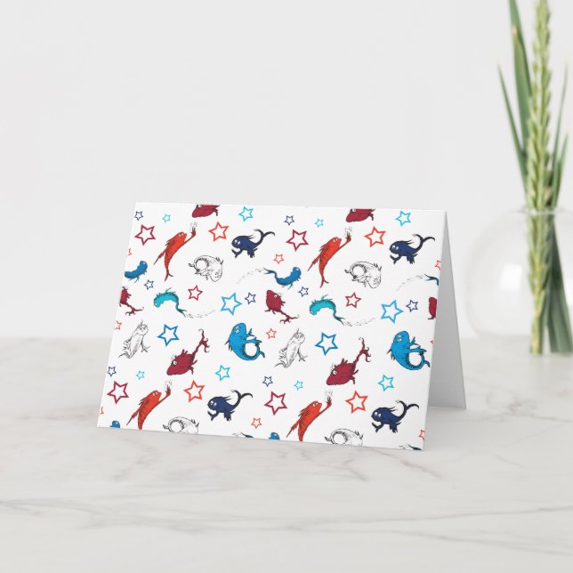 Dr Seuss | En fiskstjärna Mönster Kort (Framsida)