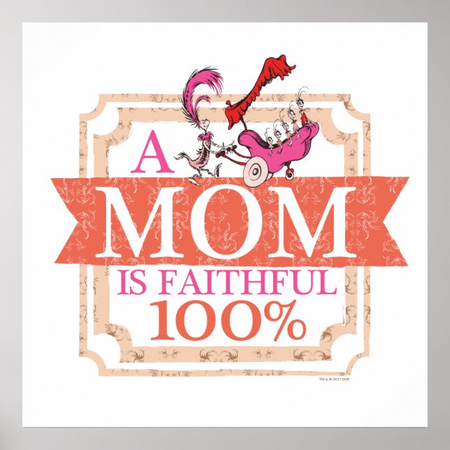 Dr. Seuss | En mamma är 100% trogen Poster (Framsidan)