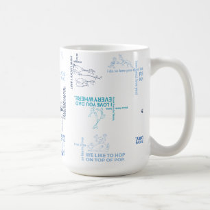 Dr. Seuss Fars dag-citatmönster Kaffemugg