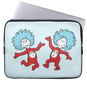 Dr. Seuss Figuren Thing 1 och Thing 2 Laptop Fodral