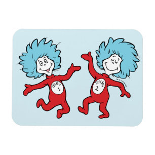 Dr. Seuss Figuren Thing 1 och Thing 2 Magnet