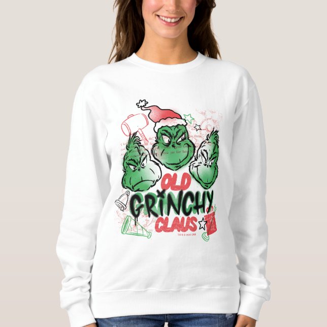 Dr Seuss | Gamla Grinch Claus T Shirt (Framsida)