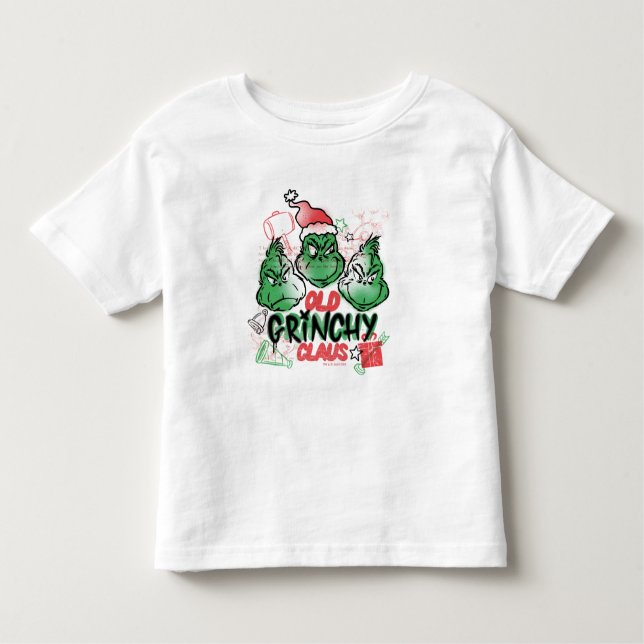 Dr Seuss | Gamla Grinch Claus T Shirt (Framsida)