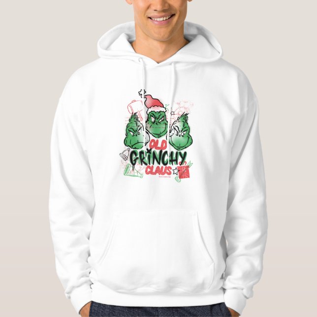 Dr. Seuss | Gamle Grinch Claus Hoodie (Framsida)