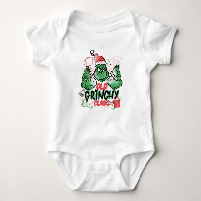 Dr. Seuss | Gamle Grinch Claus T Shirt (Framsida)