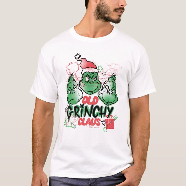 Dr. Seuss | Gamle Grinch Tomte T Shirt (Framsida)
