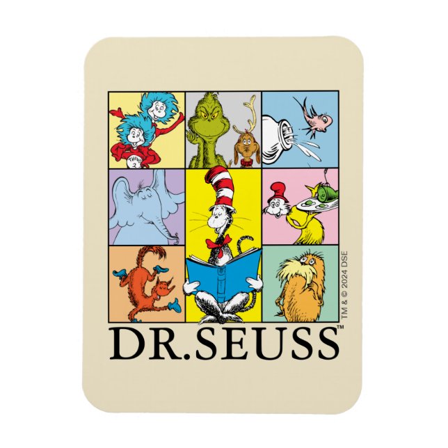 Dr. Seuss | Grafiska berättelser Magnet (Vertikal)