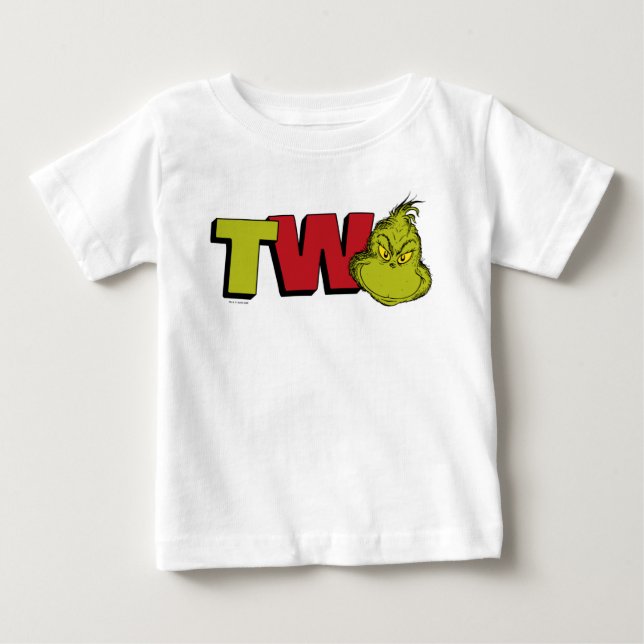 Dr. Seuss | Grinch 2-årsdag - Två T Shirt (Framsida)