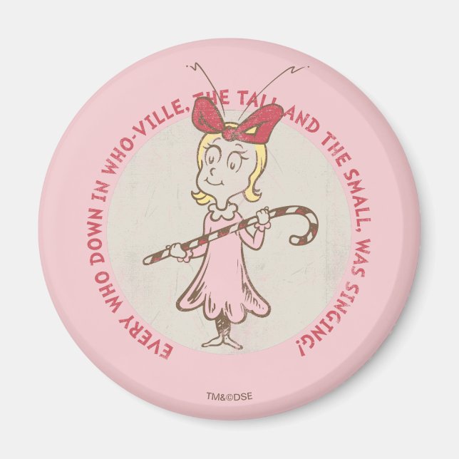 Dr Seuss | Grinch | Cindy-Lou Vem - Cute Quot Magnet (Framsidan)
