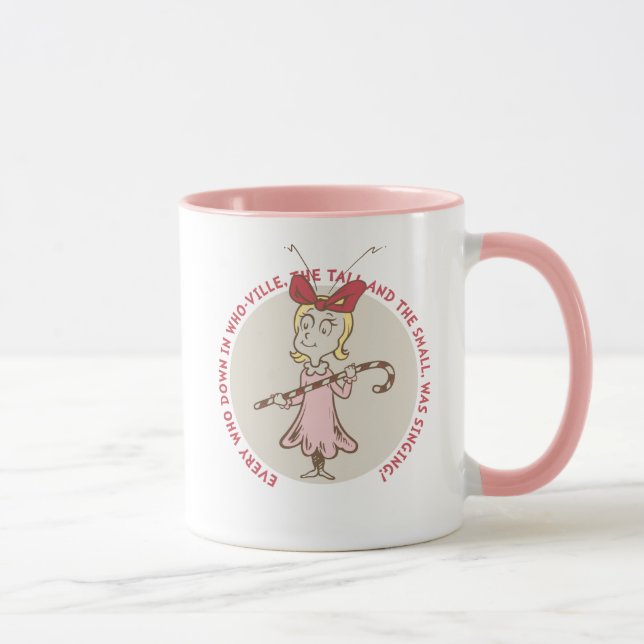 Dr. Seuss | Grinch | Cindy-Lou Who - Söta Citat Mugg (Höger)