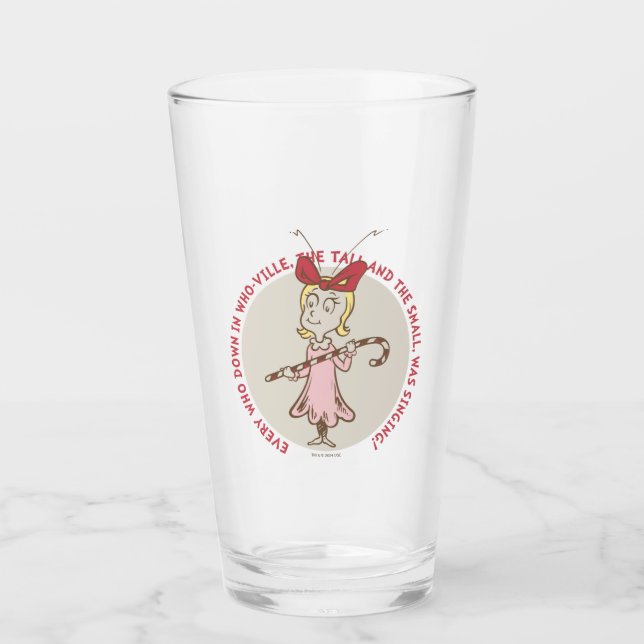 Dr. Seuss | Grinch | Cindy-Lou Who - Sött Citat Glaskopp (Framsida)