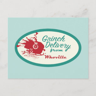 Dr Seuss Grinch Delivery från WHO-ville Vykort