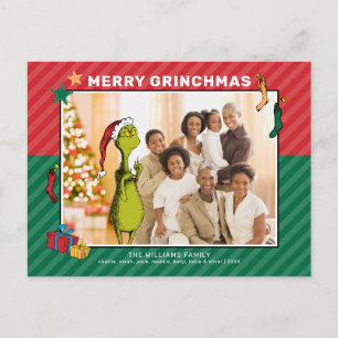 Dr. Seuss Grinch familjefoto Helg Vykort