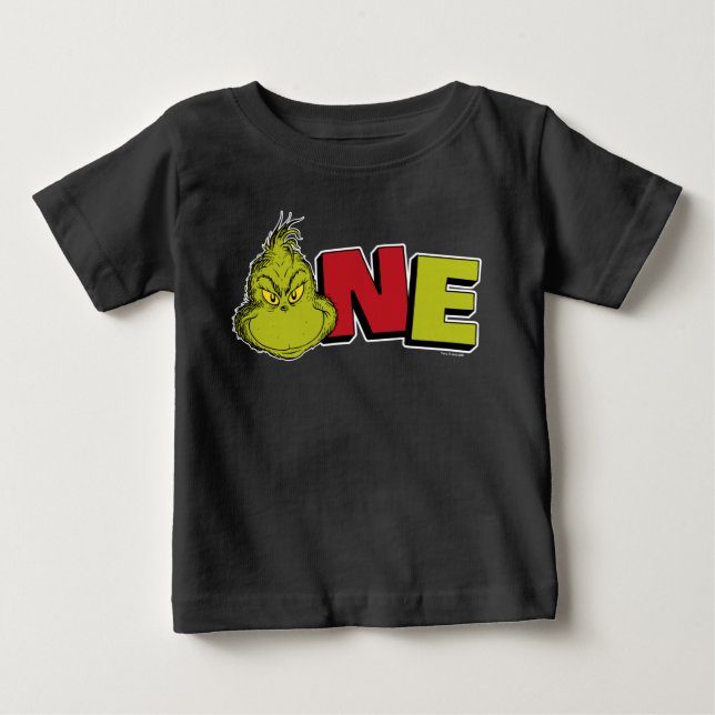 Dr. Seuss | Grinch Första Födelsedag - Ett T Shirt (Framsida)