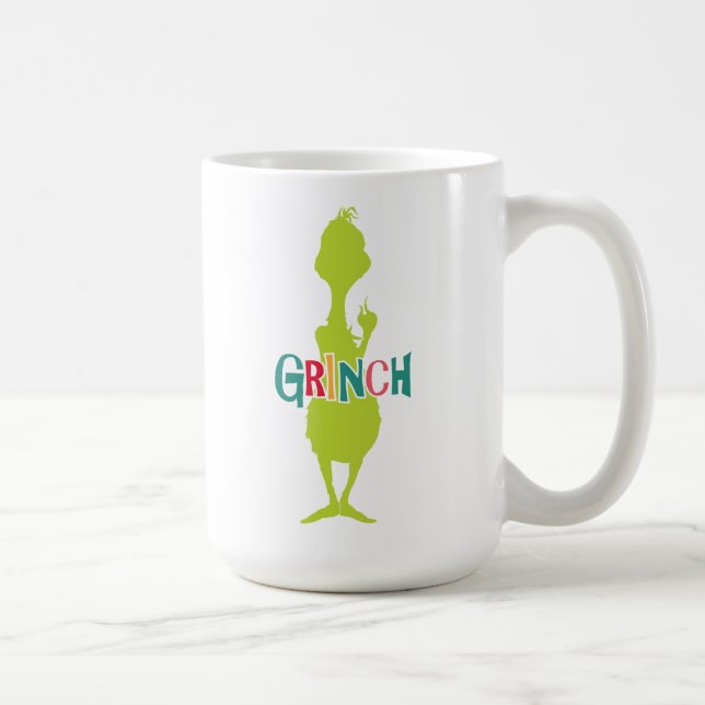 Dr Seuss | Grinch - Grönt Silhouette Kaffemugg (Höger)