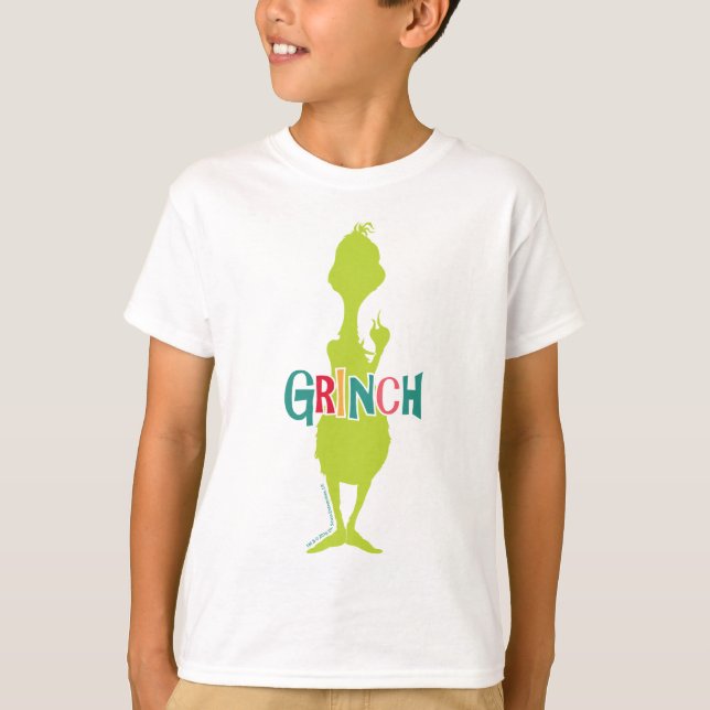 Dr Seuss | Grinch - Grönt Silhouette Tee (Framsida)