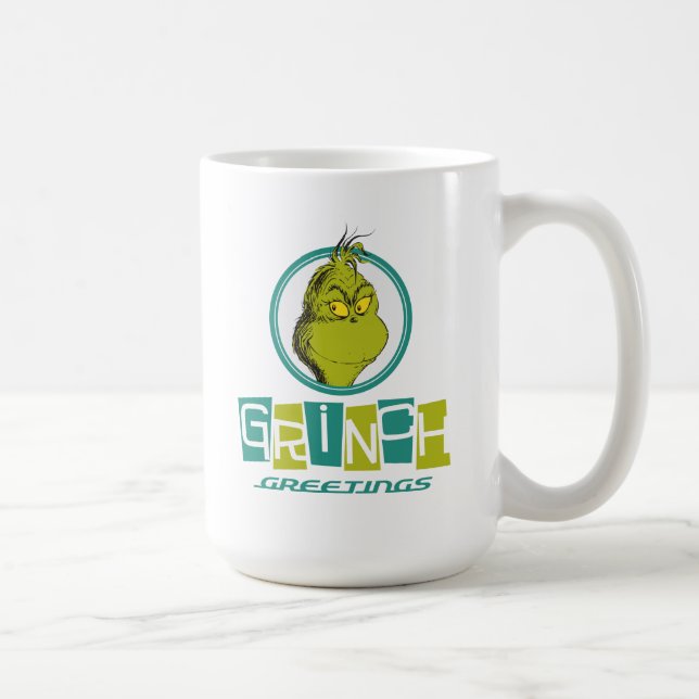 Dr Seuss | Grinch Hälsning Kaffemugg (Höger)