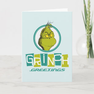 Dr. Seuss Grinch Hälsningar Helgkort