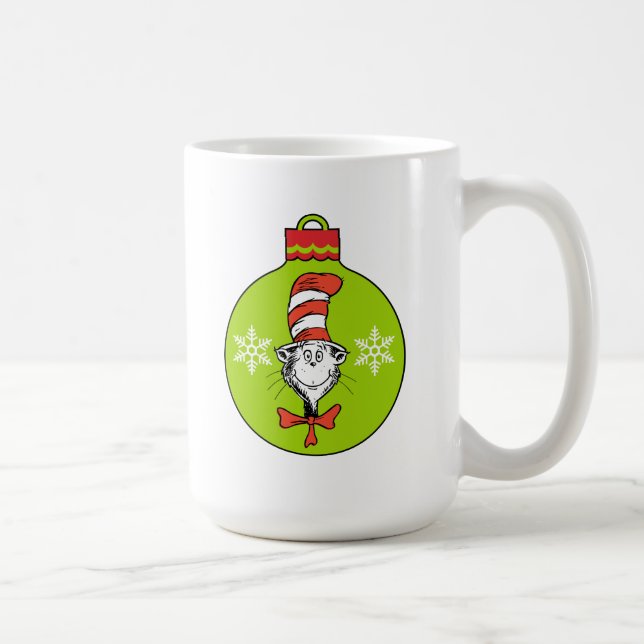 Dr Seuss | Grinch | Katt i Hat Ornament Kaffemugg (Höger)