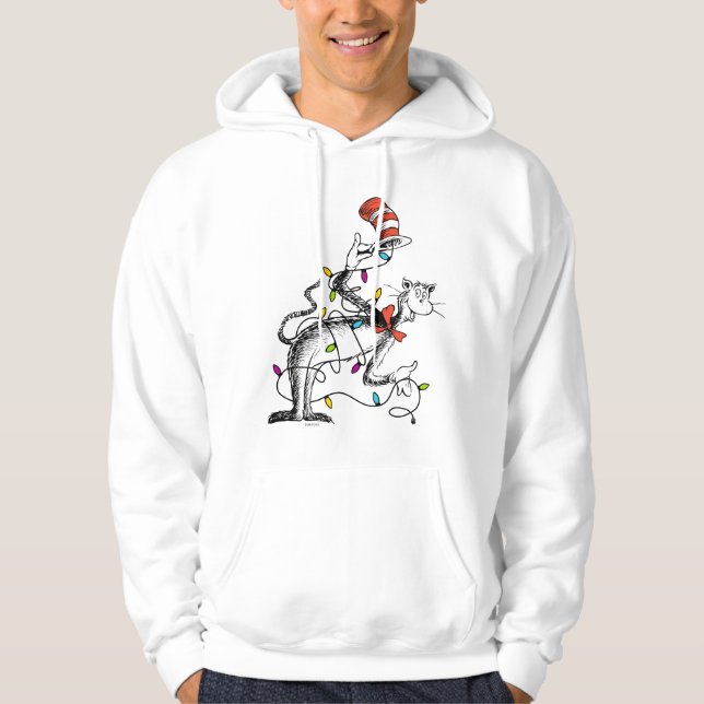 Dr Seuss | Grinch | Katt i hektar Sweatshirt (Framsida)