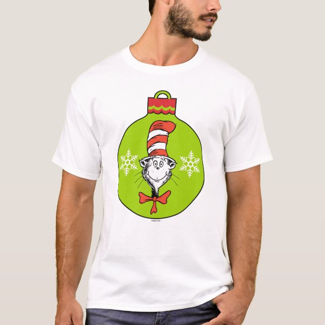 Dr Seuss | Grinch | Klassisk Katt i Ha T Shirt (Framsida)