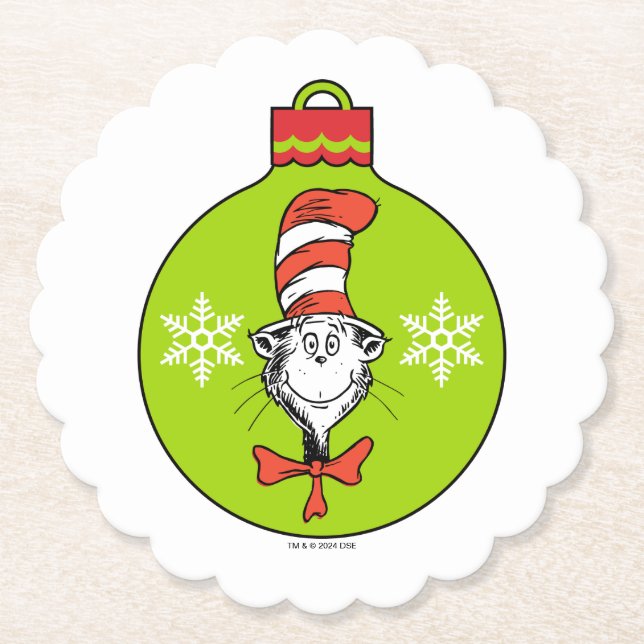 Dr. Seuss | Grinch | Klassiska Katten i hatten Underlägg Papper (Framsida)