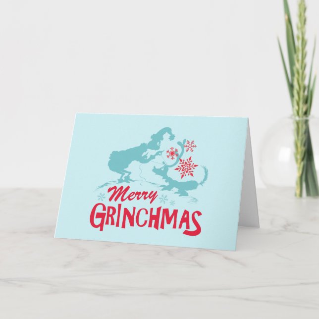 Dr Seuss | Grinch - Merry Grinchmas Helgkort (Framsida)