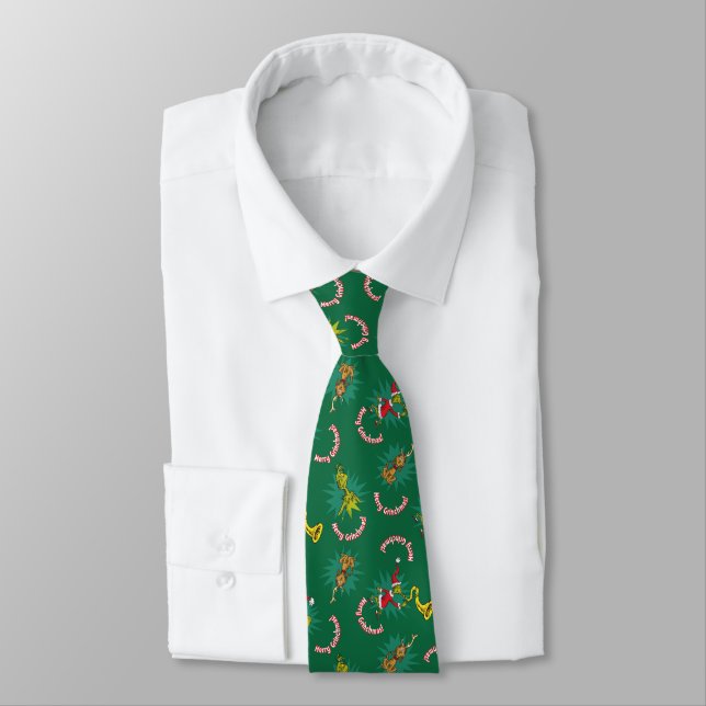 Dr Seuss | Grinch | Merry Grinchmas Mönster Slips (Bunden)