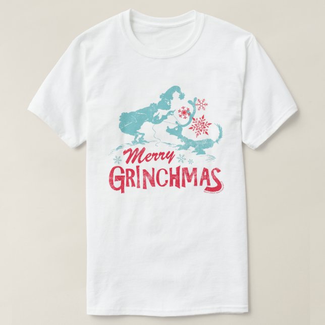 Dr Seuss | Grinch - Merry Grinchmas Tee Shirt (Design framsida)