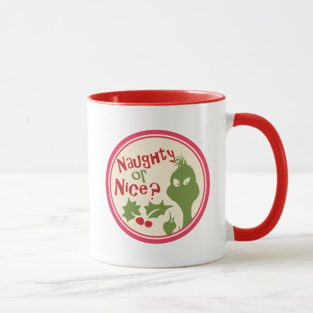 Dr Seuss | Grinch - Naughty eller Nice? Mugg (Höger)