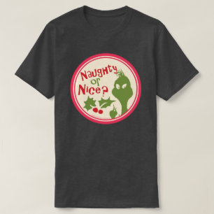 Dr Seuss Grinch - Naughty eller Nice? Tee Shirt