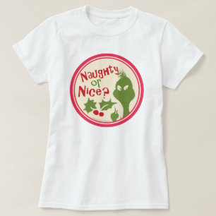 Dr Seuss Grinch - Naughty eller Nice? Tee Shirt
