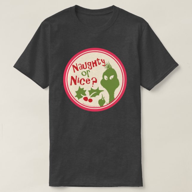Dr Seuss| Grinch - Naughty eller Nice? Tröja (Design framsida)
