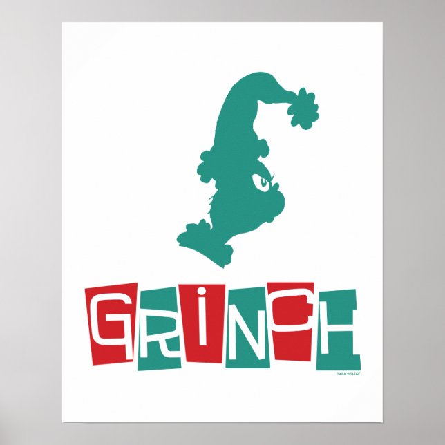 Dr. Seuss | Grinch - Röd & Grön Poster (Framsidan)