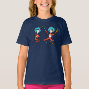 Dr Seuss   Grinch   Sak 1 och Sak 2 Danskning Tee Shirt