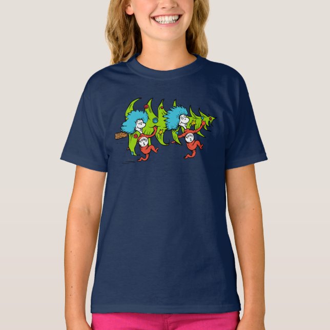 Dr Seuss | Grinch | Sak 1 Sak 2 jul 2 Tee (Framsida)