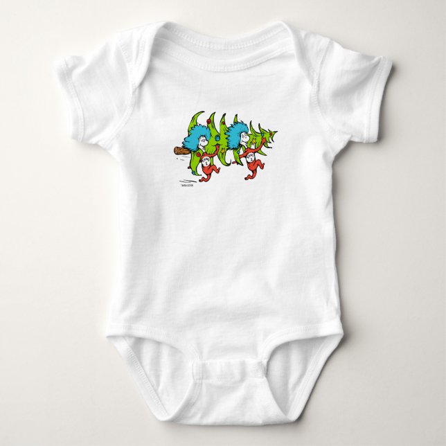Dr. Seuss | Grinch | Sak 1 Sak Jul T Shirt (Framsida)